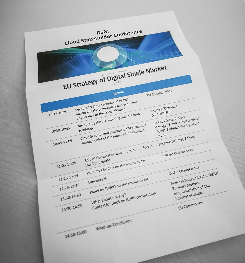 DSM Cloud Stakeholder Conference Programm