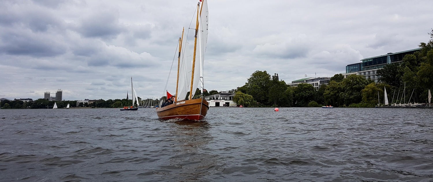 Kuttersegeln auf der Alster